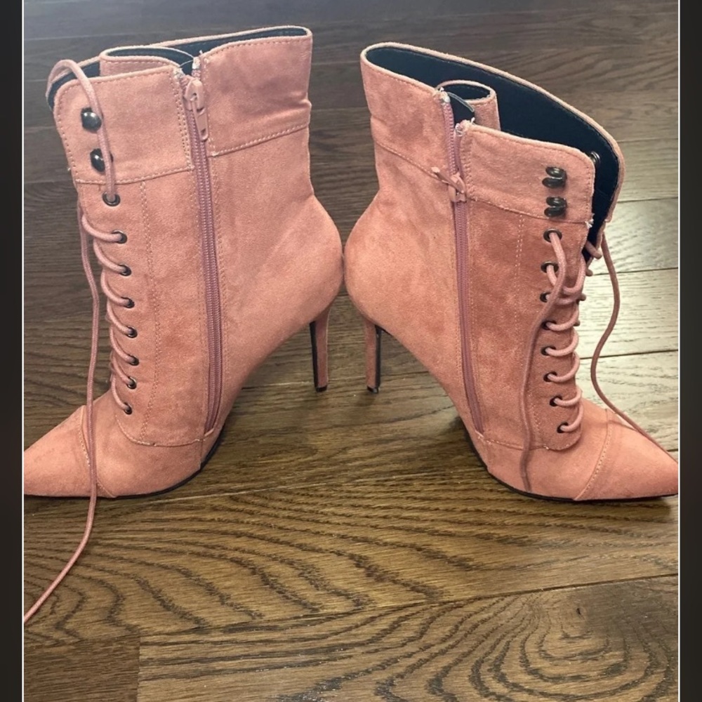 Pink boots